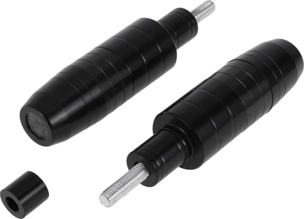 8mm Motorrad Slider Rahmen Aluminiumlegierung Rad Verkleidung Schutz Crash Pad Schutzblech 21mm 117mm Schwarz 2 Stück