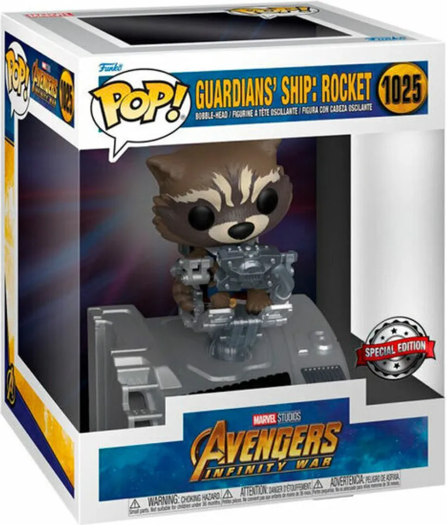 Décoration Marvel Funko Pop Deluxe Vaisseau des Gardiens avec Rocket