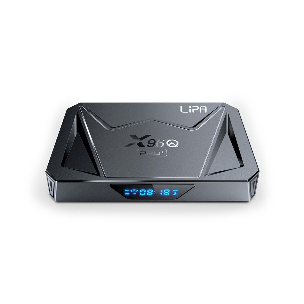 Lipa X96Q Android TV Box 4-32 GB Android 14 – Mediaplayer für TV – Mediastreamer – Android TV Box – 1000M LAN und WLAN – 8K-Decoder