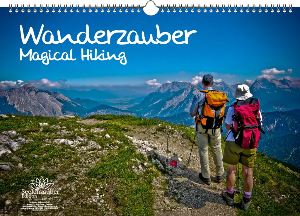Wanderzauber DIN A3 Kalender - Immerwährender Kalender Berge und wandern - Seelenzauber