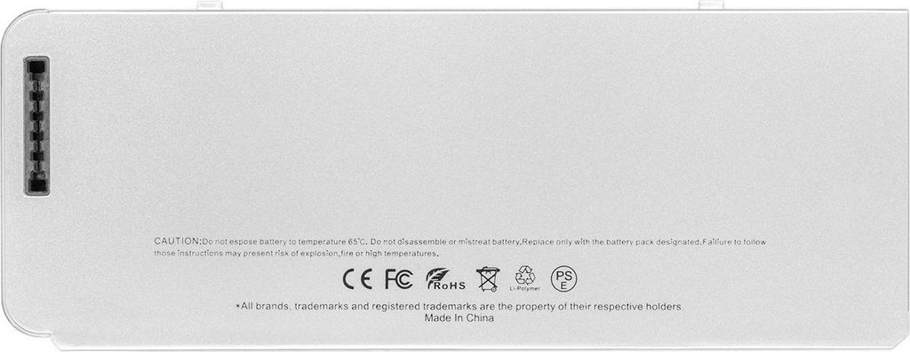 Ersatzakku für MacBook 13-Zoll A1278 Modell A1280 10,8V 56,2Wh 5200mAh