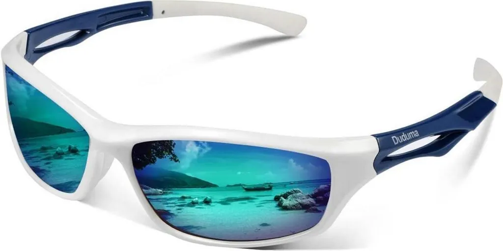 Duduma Uomo: Occhiali da Sole Sportivi TR90 Polarizzati UV400