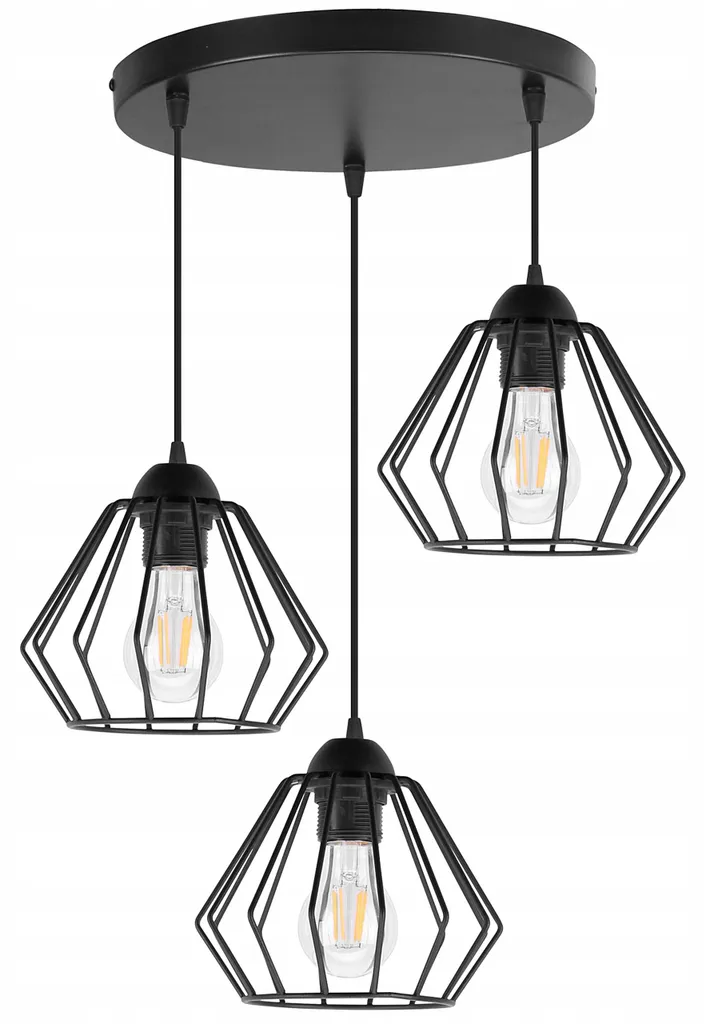 Plafonnier Suspension LED Design Diamant pour Salon et Salle à Manger