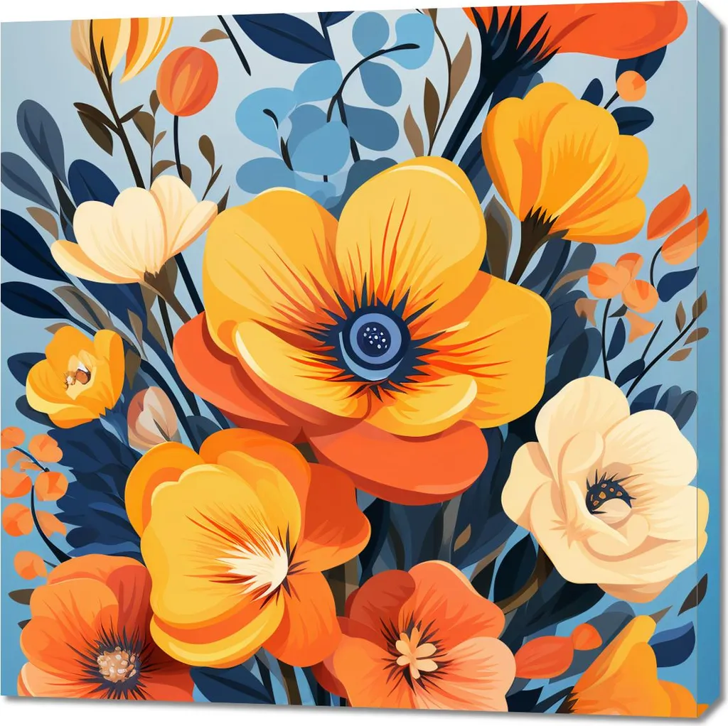 Maestà Floreale Quadro 90x90 - Porta il Benessere in Casa Tua
