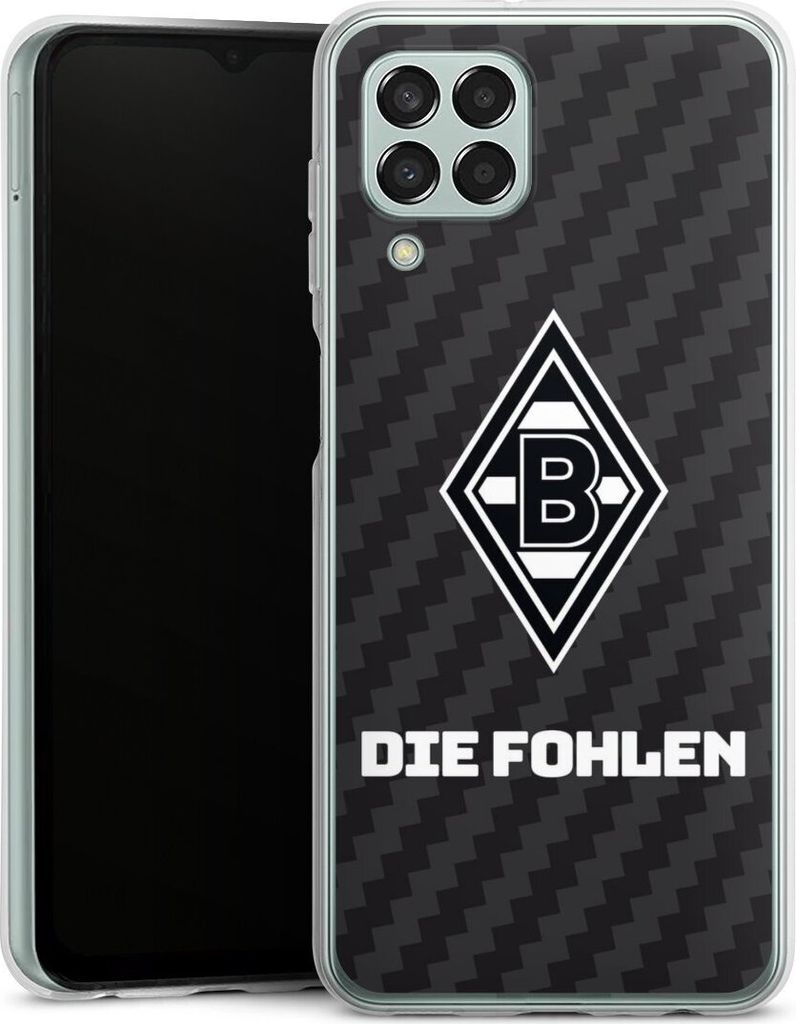DeinDesign Handyhülle für Samsung Galaxy M33 5G Silikon Hülle Case Smartphone Schutzhülle Borussia Mönchengladbach Carbon Gladbach
