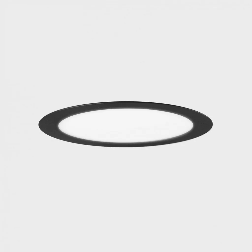 Solution Éclairage LED Puissant 36W Noir 400mm pour Grandes Pièces Sombres