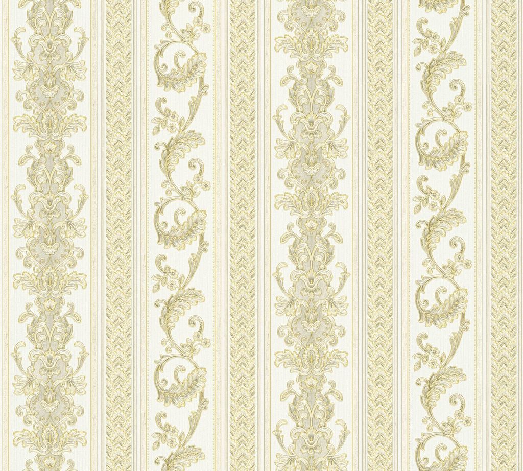 Vliestapete 33547-3 Hermitage 10 Streifen Stil creme