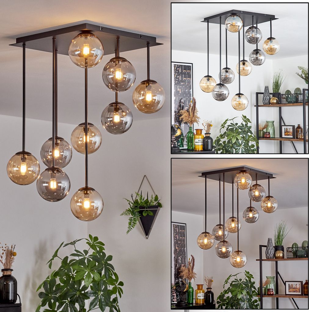 Isorella Deckenlampe aus Metall/Glas in Produktbild 