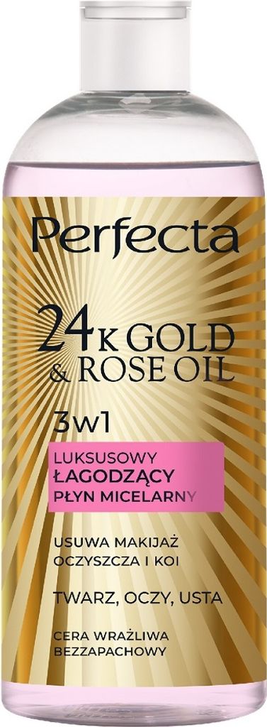 Perfecta 24k Gold Rose Oil Micellar Liquid For Sensitive Skin 400ml