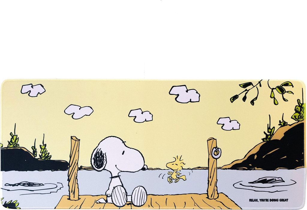 Podkładka pod mysz XXL Snoopy – Gaming Desk Mat 70x30 cm Neoprenowa