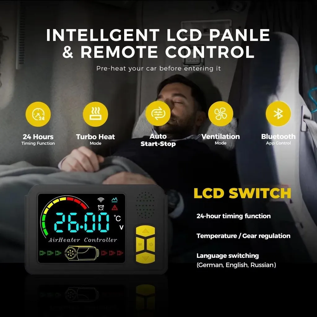 Chauffage Stationnaire Diesel 8kW avec App Bluetooth et Design Mobile - 2