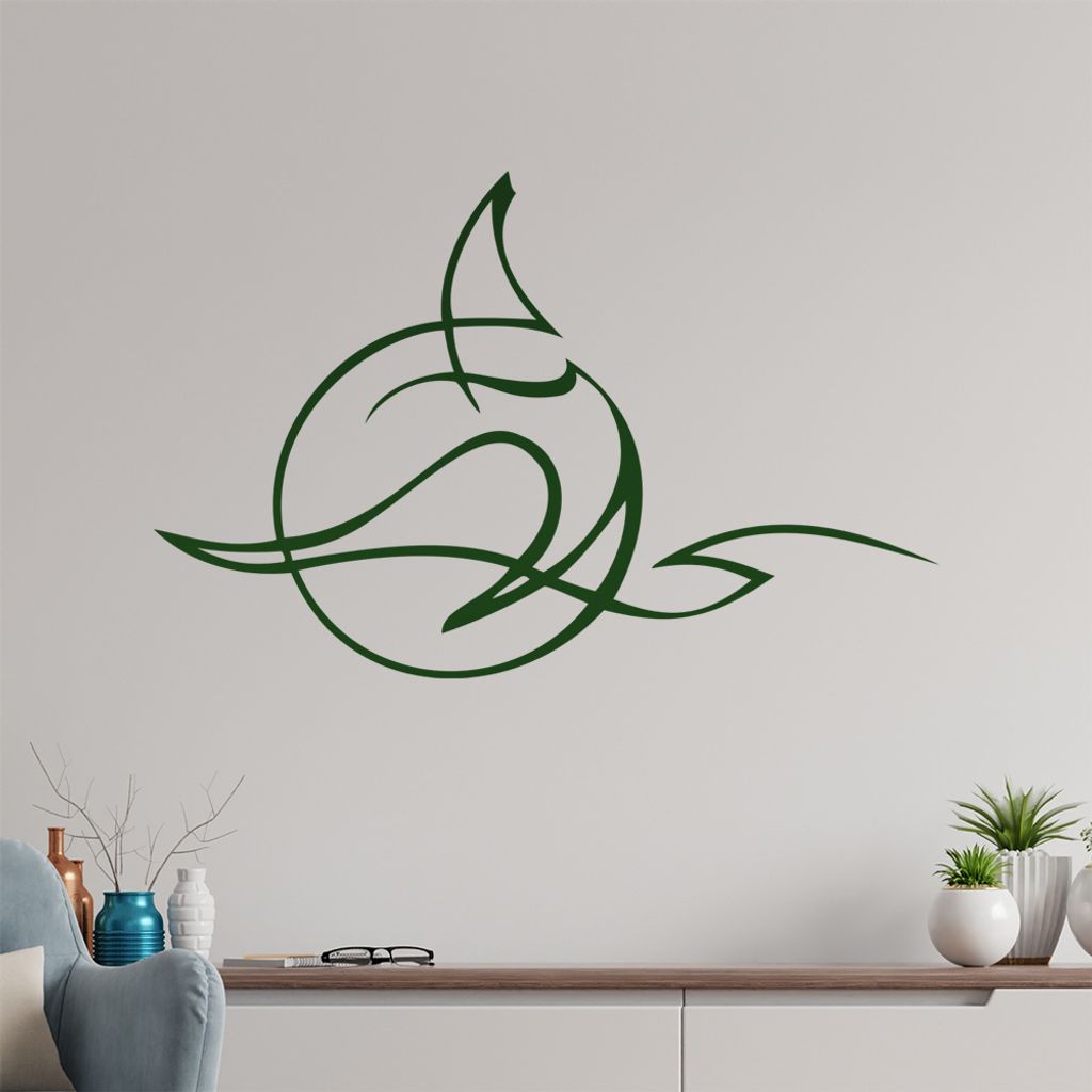 Mond Rauch Wandtattoo in 6 Größen - Wandaufkleber Wall Sticker - Dekoration, Küche, Wohnzimmer, Schlafzimmer, Badezimmer