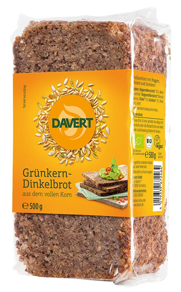 Pain d'épeautre vert 500g Image du produit 