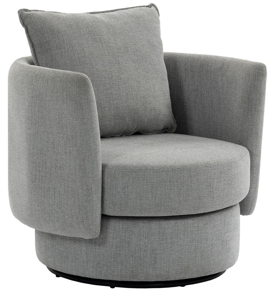 HOMCOM Sessel Wohnzimmer 360° drehbar Loungesessel Produktbild 