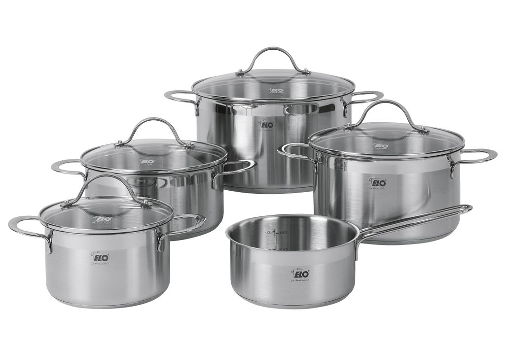 Set di pentole da 5 pezzi in acciaio inossidabile ELO Top Immagine del prodotto 