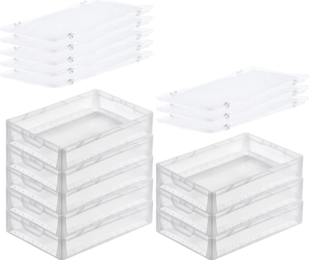 SuperSparSet 8x Transparenter Eurobehälter LightLine mit Produktbild 