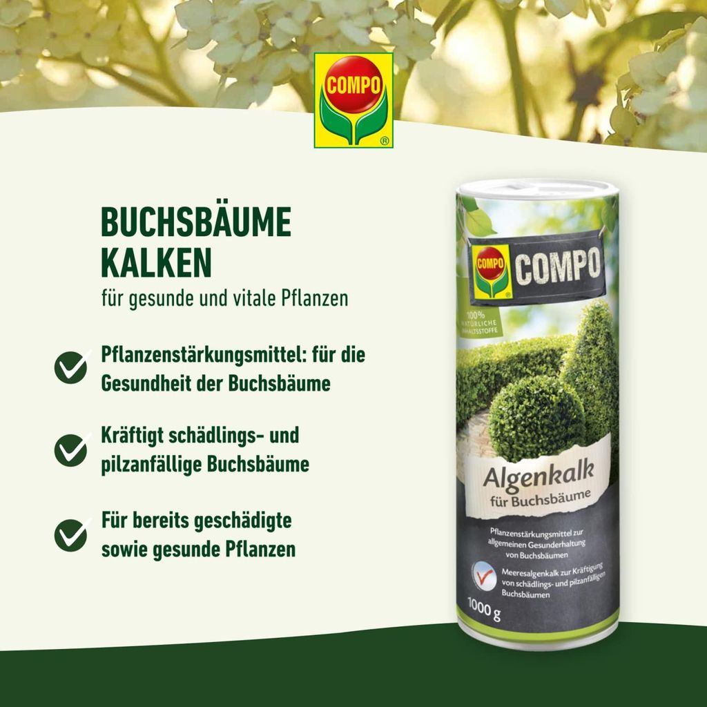 COMPO Algenkalk fr Buchsbume 1 kg Dnger