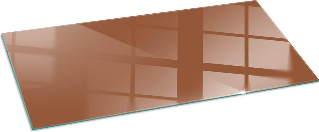Funkenschutzplatte – Glasbodenplatte für Kaminofen – Kaminunterlage aus Glas – 125x50 cm – Feuerfeste Ofenbodenplatte – Hitzebeständige...