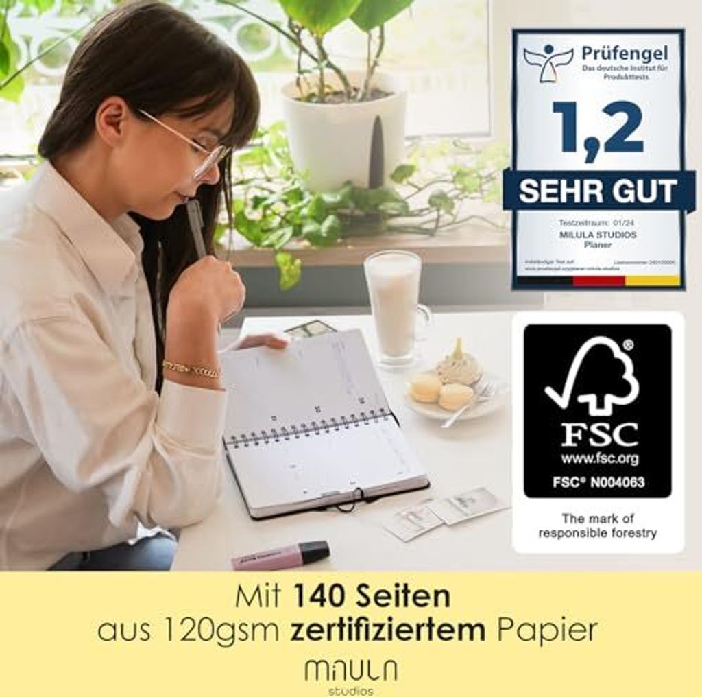 A5 Terminplaner 2025 - Minimalistischer Buchkalender A5 Produktbild 6