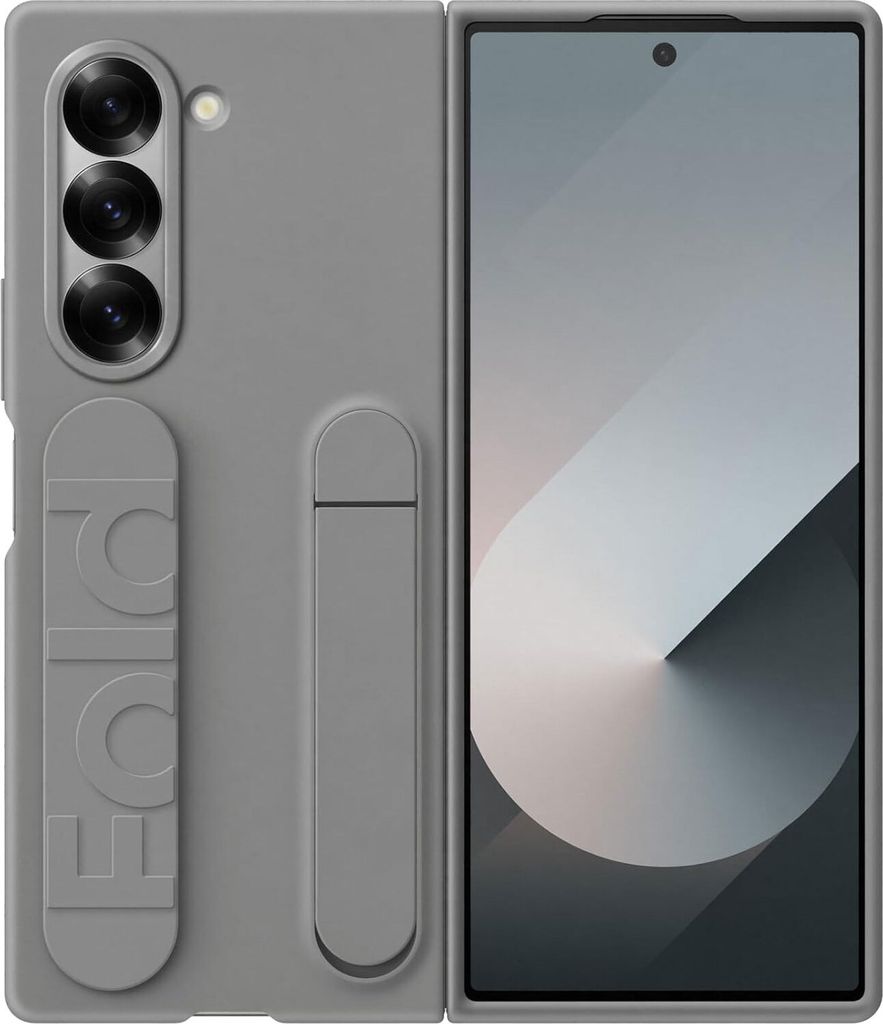 Etui Samsung Galaxy Z Fold6 Standing z paskiem szary Zdjęcie produktu 