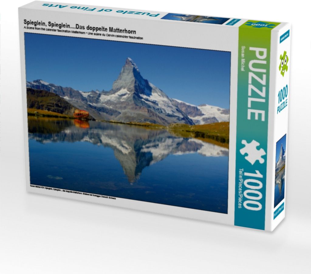 Calvendo Spieglein, Spieglein....Das doppelte Matterhorn 1000 Teile Puzzle quer 640x480mm, Michel Susan; 7357317