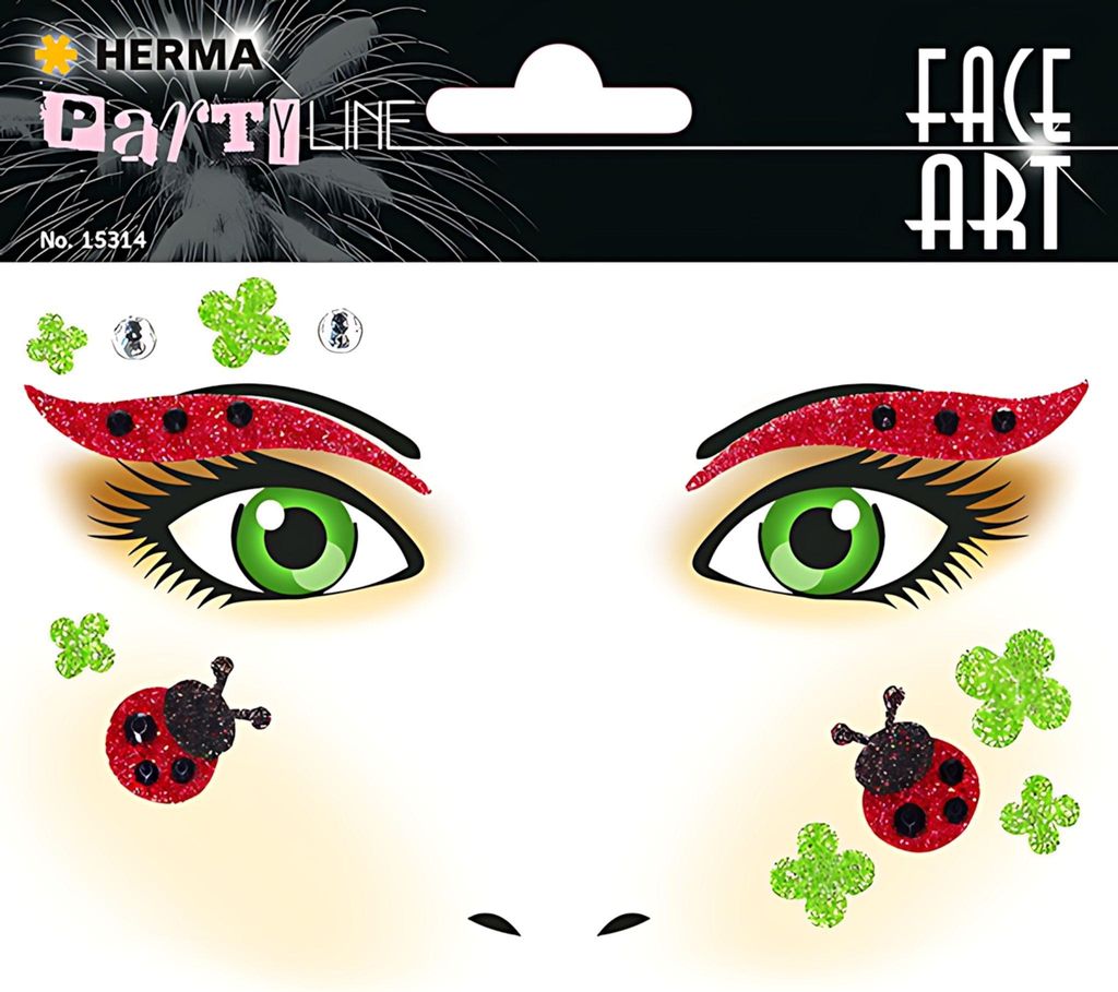 HERMA Face Art Sticker Gesichter "Marienkäfer" Produktbild 