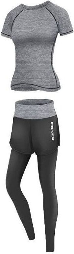 Läufer Long 2W-Fitness-Set grau, S