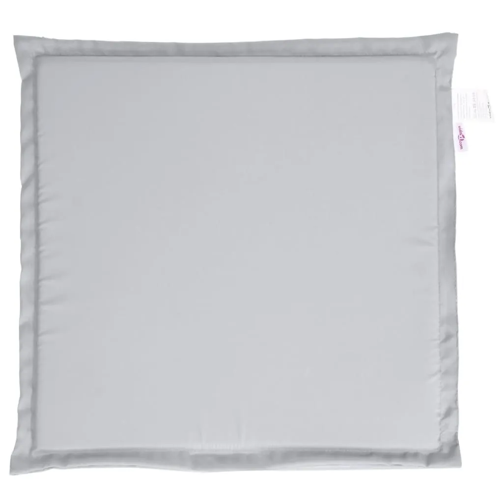 vidaXL Lot de 6 Coussins de Jardin Gris Clair 45x45x2 cm Carrés Confort
