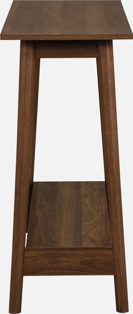 sweeek - Skandinavische Konsole 1 Regal - Nussbaumfarben Produktbild 4
