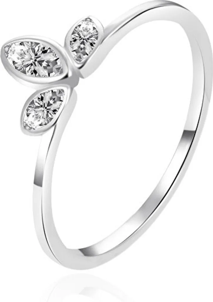 Anello AGT-R21W Argento Sterling e Zirconi | Eleganza Raffinata 60 mm