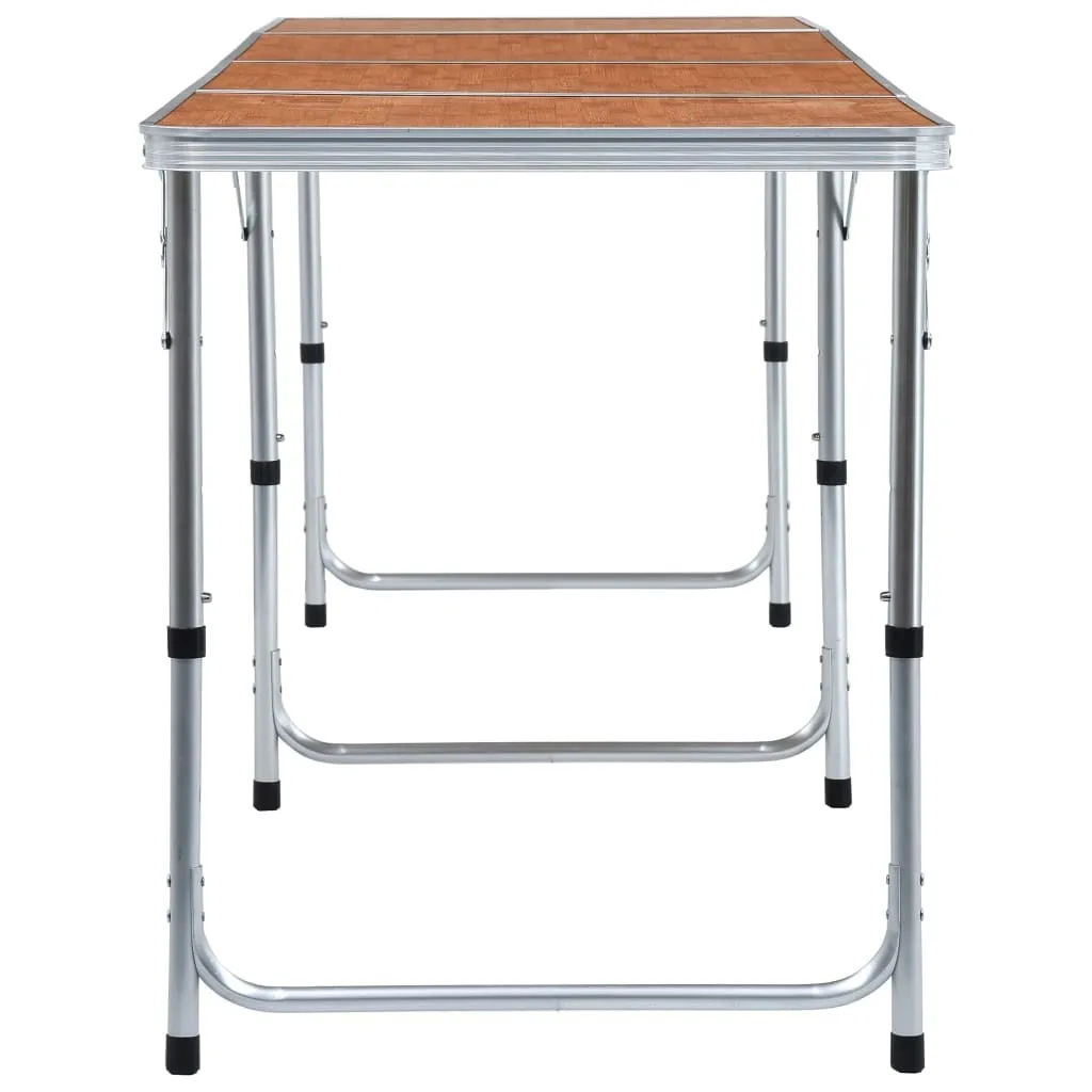 Table de camping pliante en aluminium légère et stable 240 cm