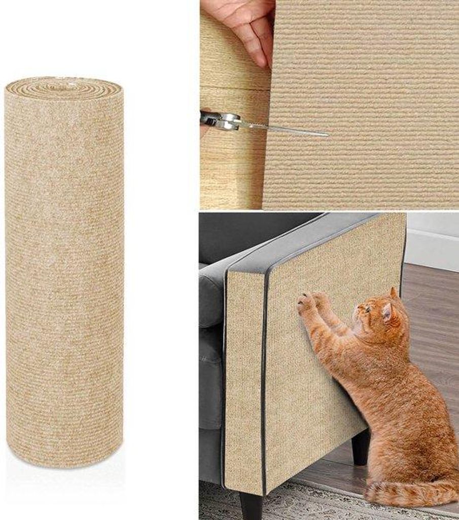 Selbstklebendes Krabbelgerüst für Katzen - Knickfeste, kratzschützende Klettermatte für Haustiere - Dauerhaftes, unzerreißbares Krabbelbrett f...