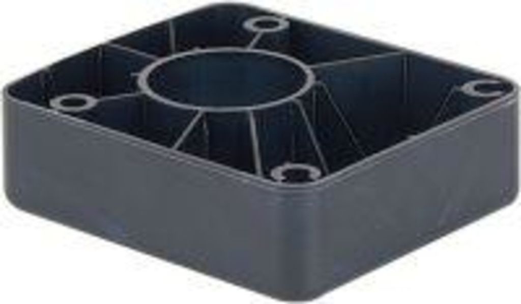 Gleiter f.Sockelverstellfuß Ku.schwarz Sockelhöhenversteller HETTICH