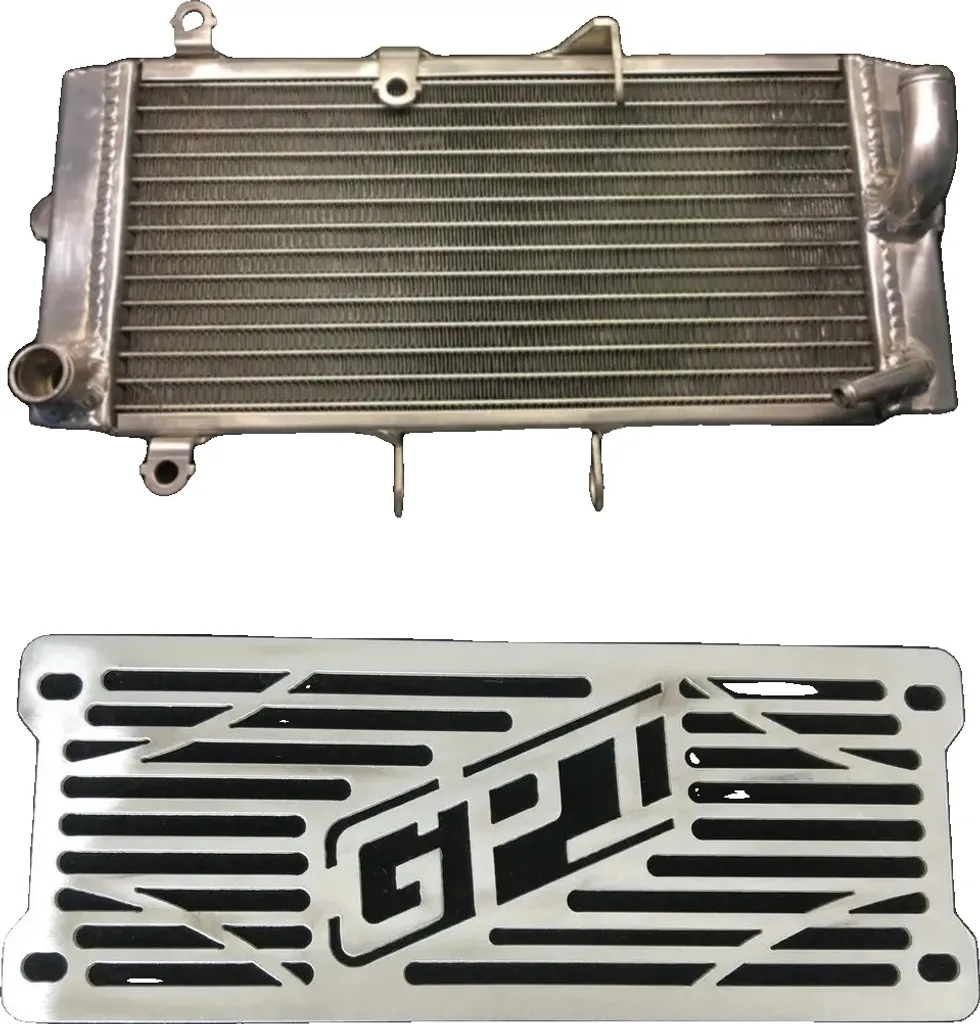 Solution surchauffe Suzuki GW250 2015 : radiateur alu et cache-calandre
