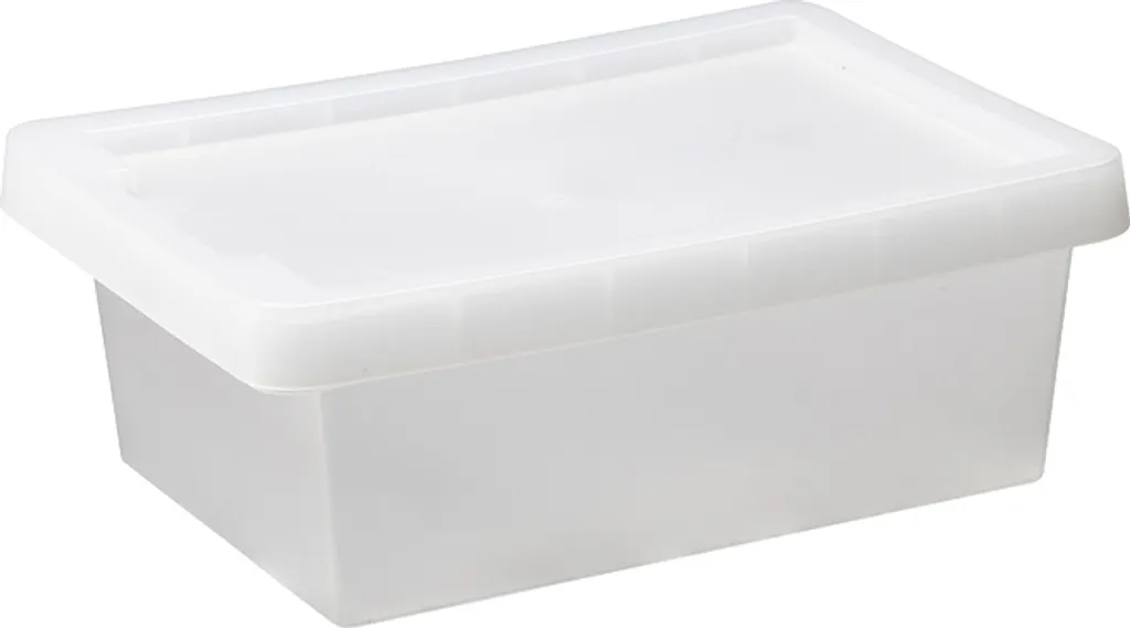 Boîte de rangement 8,0L Plast Team TAG STORE : Solide et transparente