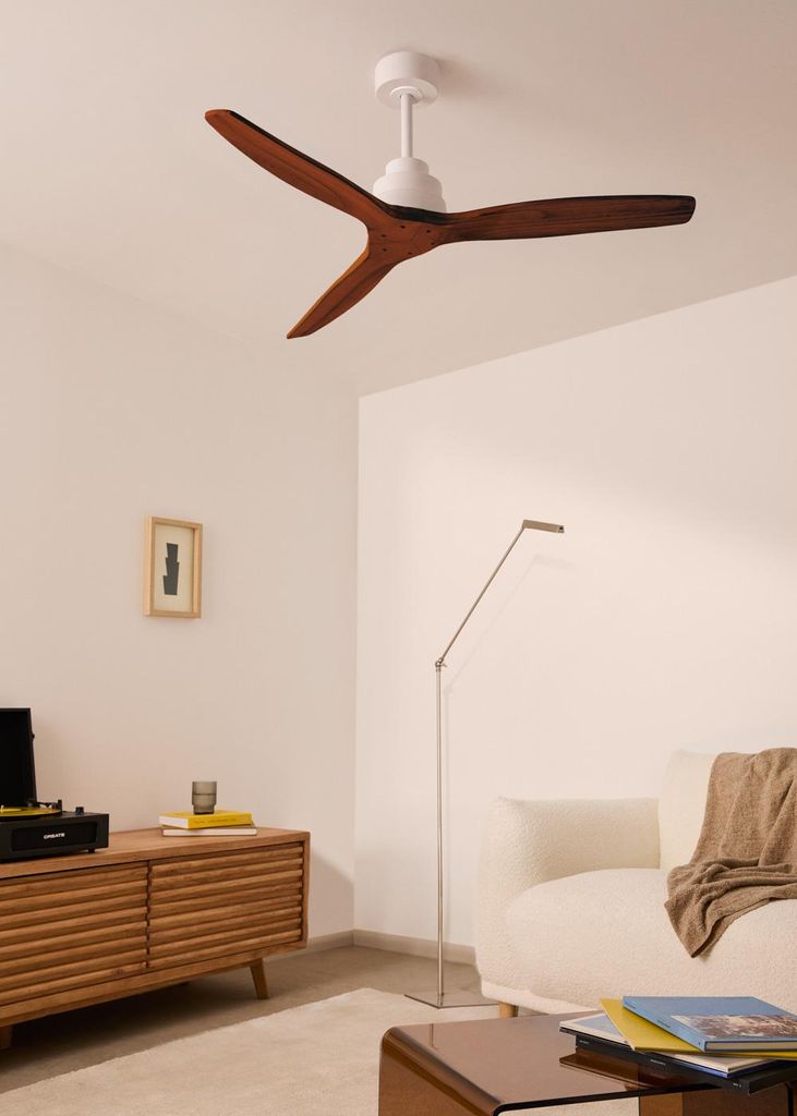 WIND STYLANCE NATURAL WOOD - Leiser Deckenventilator 40W 100% Holz verschiedene Größen