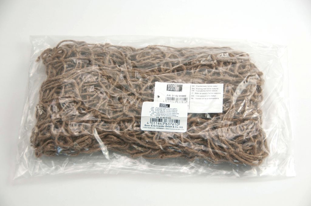 KNORR PRANDELL 216291000 Fischernetz 1 x 1 m Jute natur