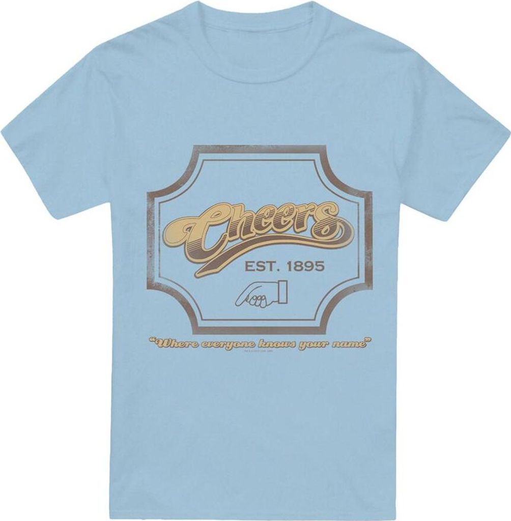 Cheers - T-Shirt für Herren TV13433 (M) (Hellblau)