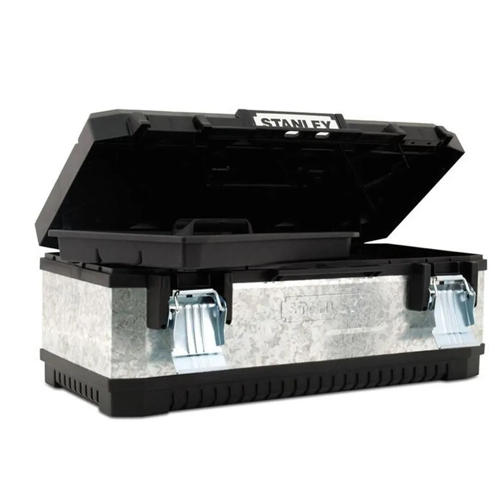 Boite a outils bimatiere galvanisee 51cm 1-95-618 Stanley robuste