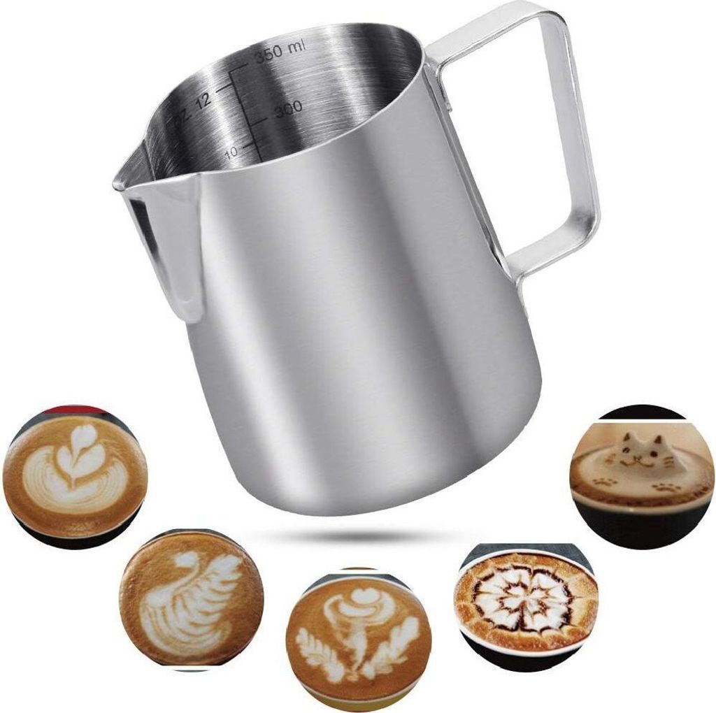 Anpro 350 ml/12oz klein Milchkännchen Edelstahl Produktbild 5