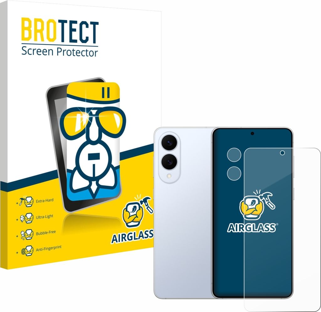 BROTECT Schutzglas für Samsung Galaxy S25 Edge (Display+Kamera) Schutzfolie Panzer Folie Glas Display Schutz klar