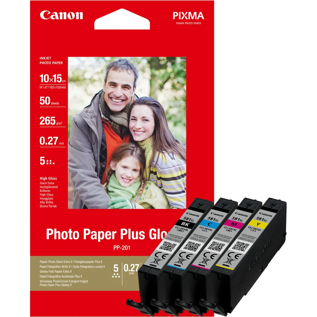 OFFERTA Canon CLI-581XL Multipack Originale - Più Inchiostro e Foto