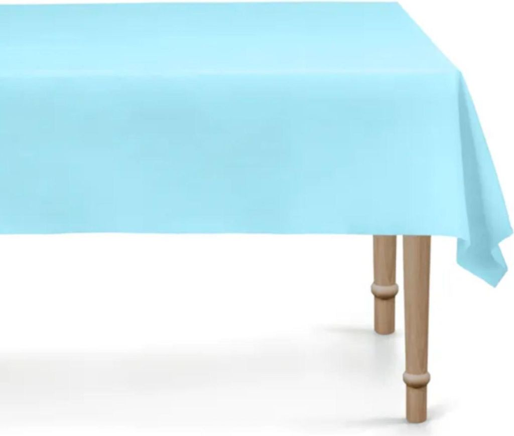 Tischdecke PVC 137x183 cm | Unifarben Farbe: Hellblau