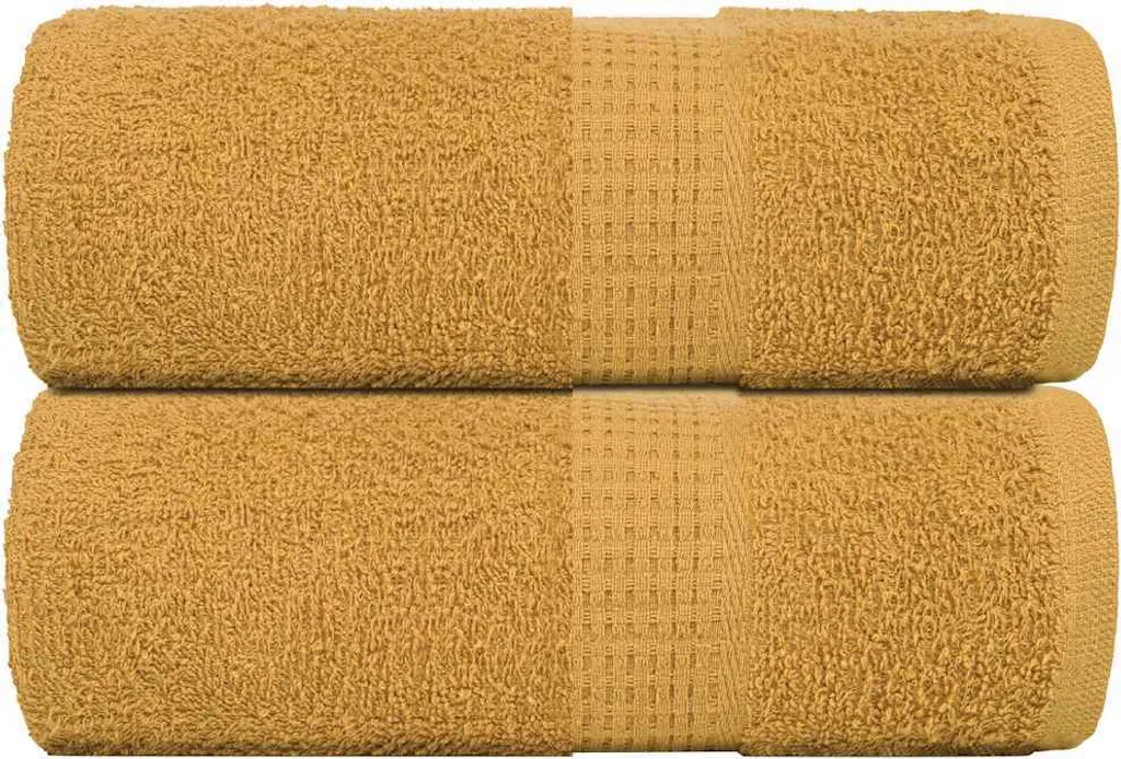 Asciugamani per ospiti FROGN 2 pezzi Oro 30x50 cm 360 g/m²