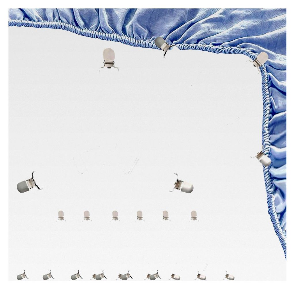 8 Stück Bettlakenspanner, Dreieckige Bettlakenhalter mit Metallclips, Verstellbare Bettbefestigungen für Matratzen und Sofas