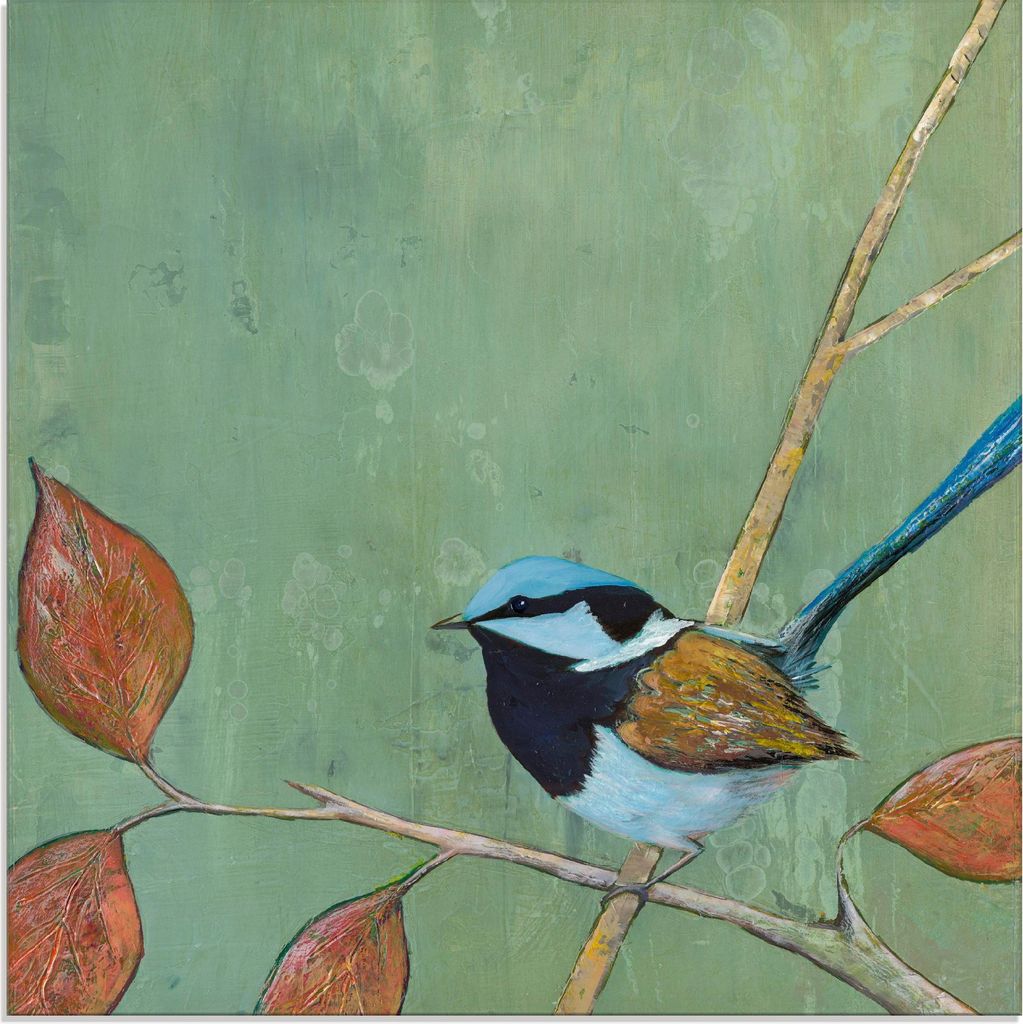 ARTland Glasbild Ruhefluss I Größe: 40x40 cm