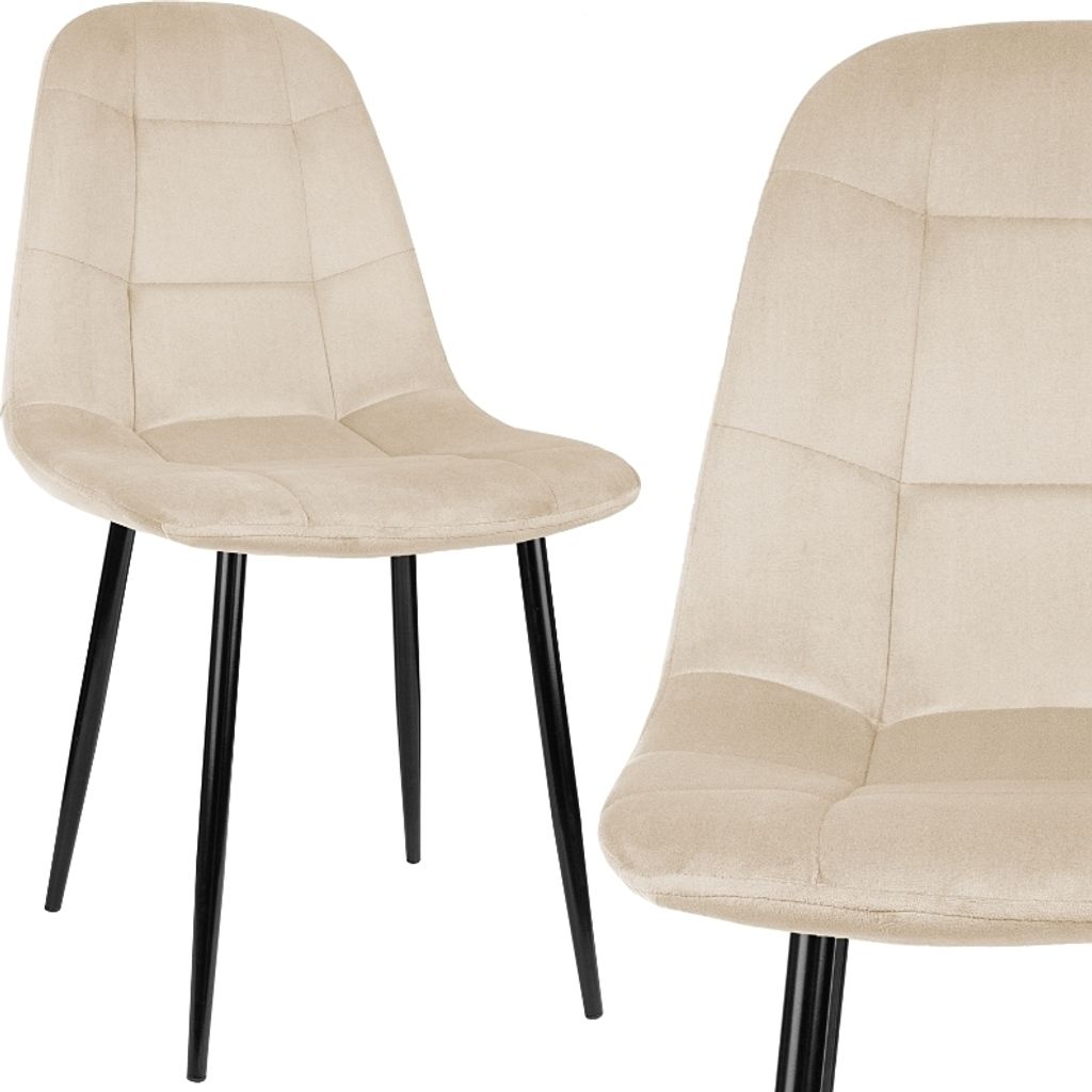 Gepolsterten Stuhl aus Velours, Wohnzimmerstuhl, Produktbild 