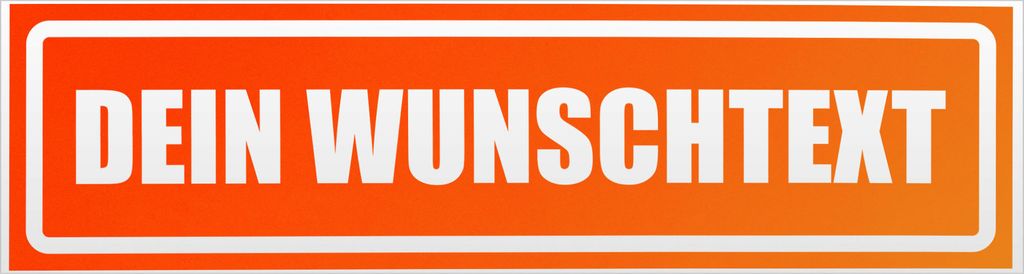 Kiwistar Dein Wunschtext invertiert Magnetschild Schild magnetisch - 60cm Neonorange - Magnetfolie für Auto PKW Kfz