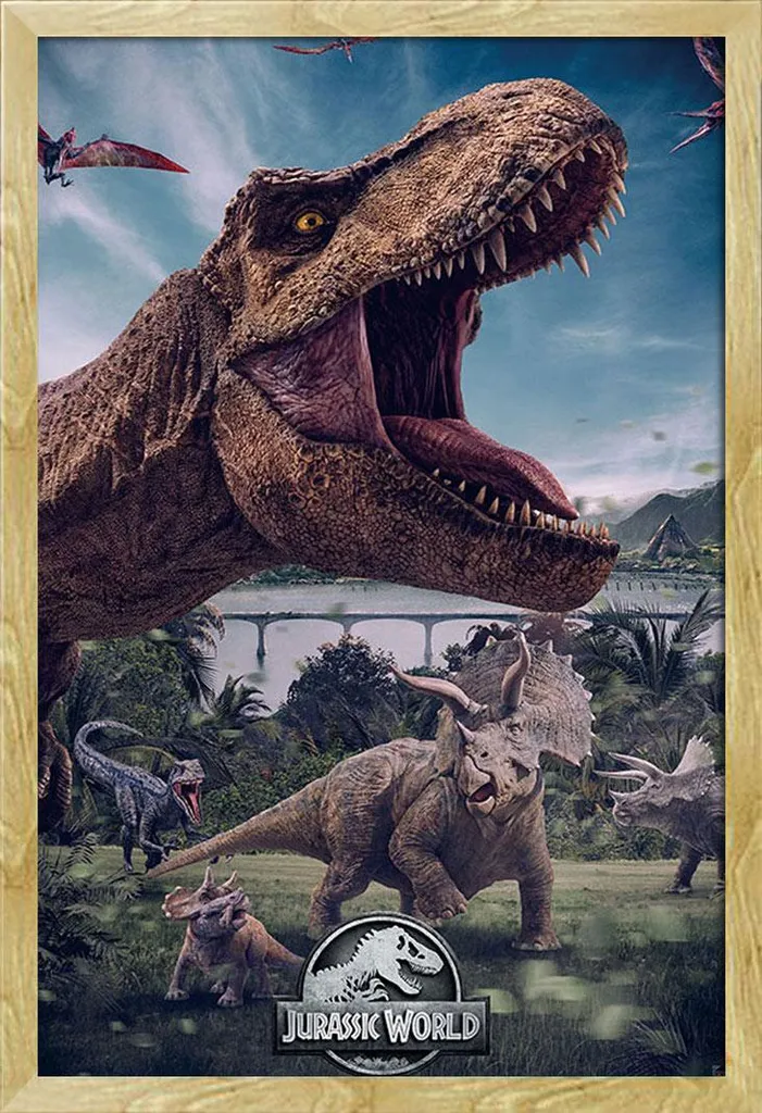 Cornice Shinsuke Faggio 61x91,5 + Poster Jurassic World Back Country