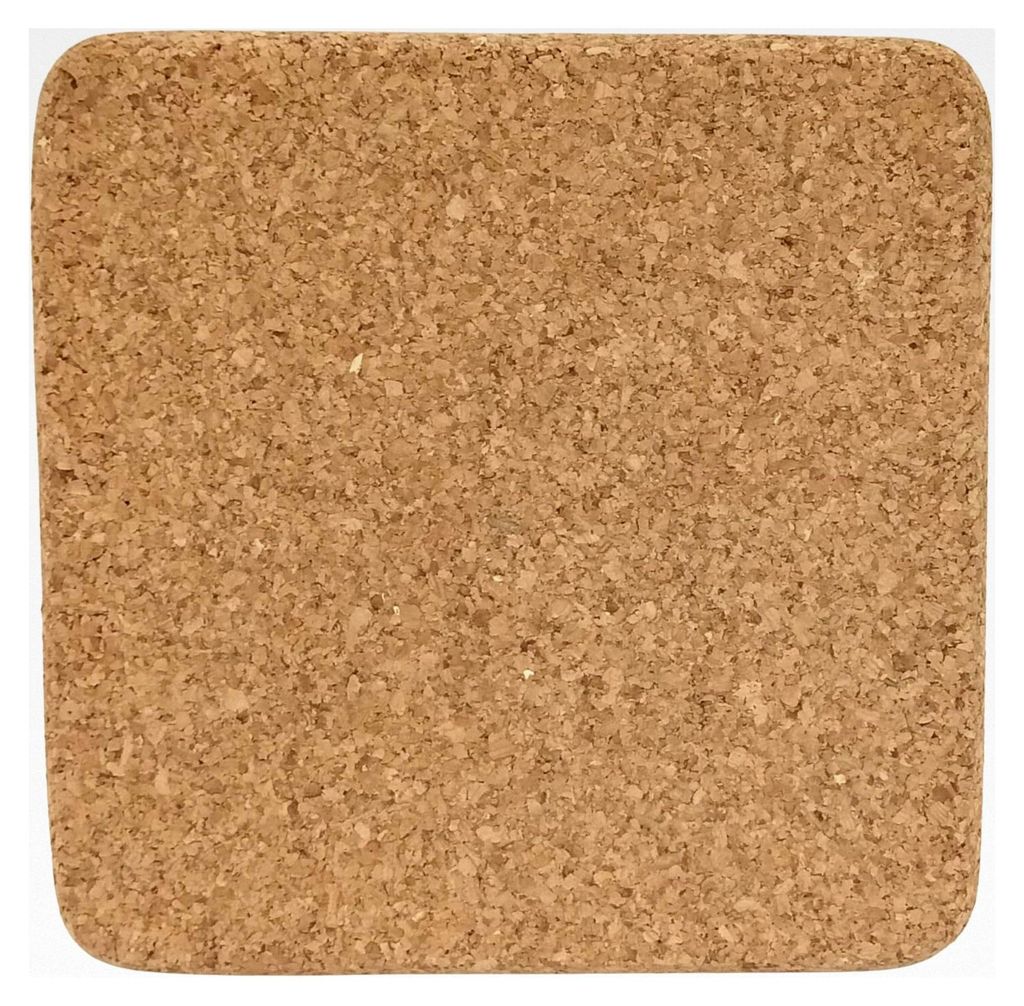 2 Stück Kork-Untersetzer (quadratisch) für Pfanne, Glas, Topf, Bindezubehör, 12 x 12 cm